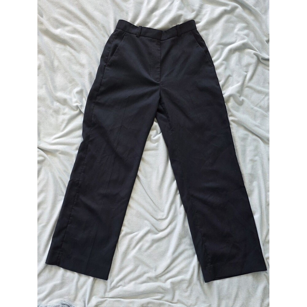Abercrombie & Fitch Black Tailored Straight Leg Dress Pants Trousers Size 25
